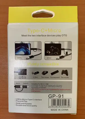 2 in 1 OTG Line - Type C and Micro Usb
