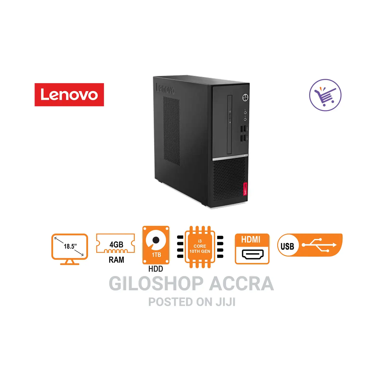 New Desktop Computer Lenovo 4GB Intel Core I3 HDD 1T
