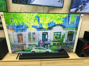 Sleek Black Slim Samsung UHD 75”Au7172 Tv