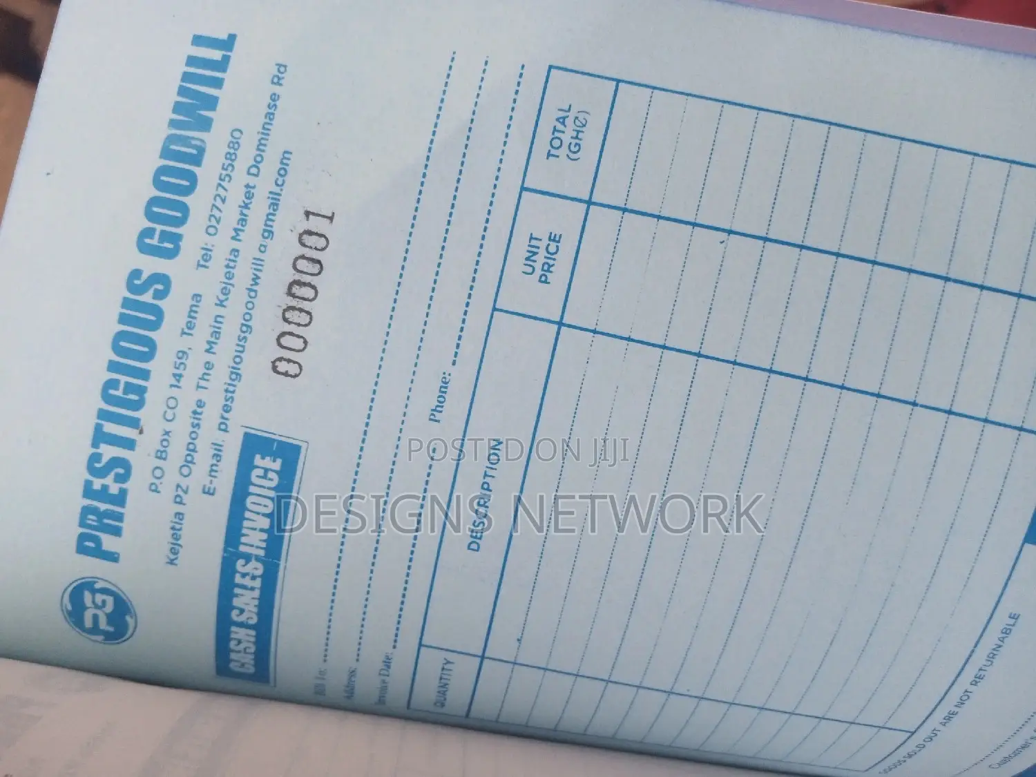 Invoice Design and Printing
