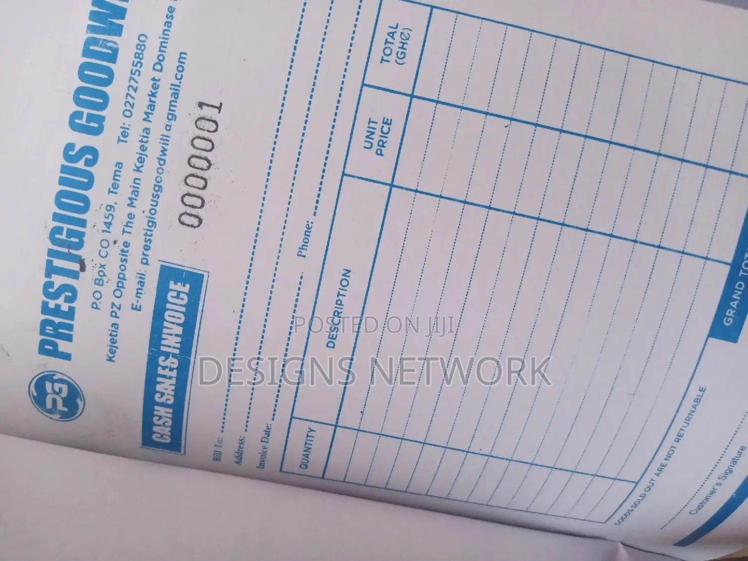Invoice Design and Printing