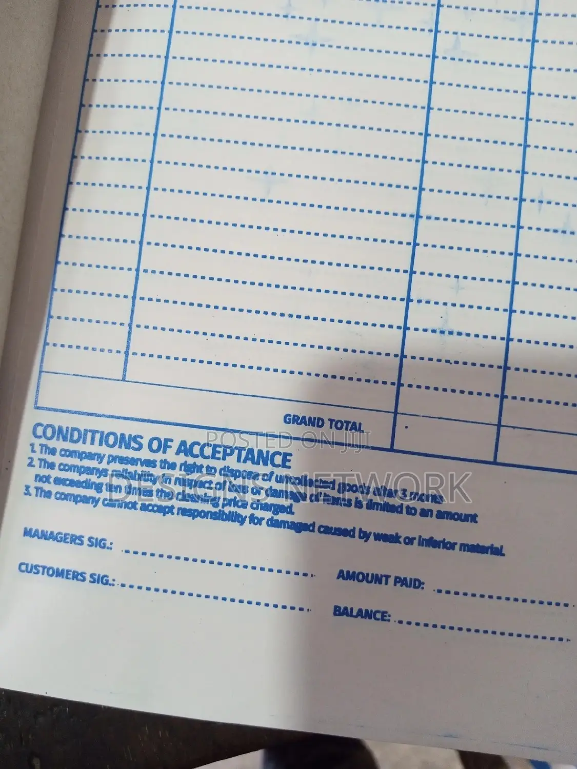 Invoice Design and Printing