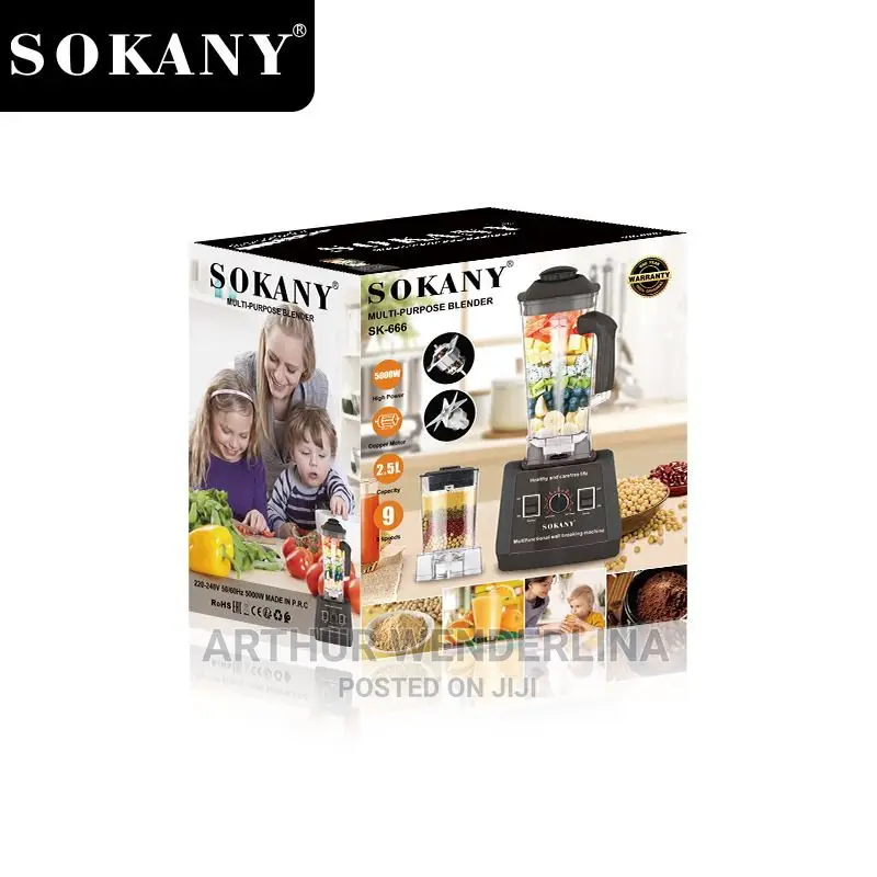 Sokany Heavy Duty Professional Commercial Blender 2.5liters