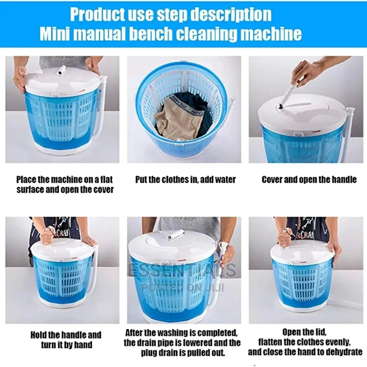 Portable Manual NonElectric Washing Machine and Spin Dryer in Tema