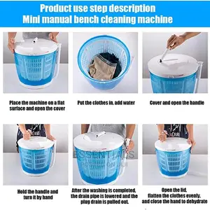 Portable Manual Non-Electric Washing Machine and Spin Dryer