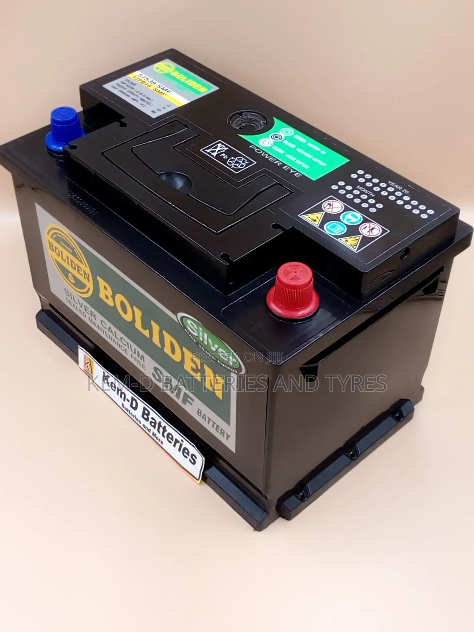 12V 15 Plates Boliden Car Battery + Free Home Delivery