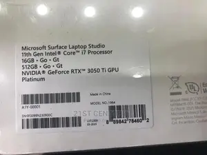 New Microsoft Surface Laptop Studio 16GB Intel Core I7 SSD 512GB