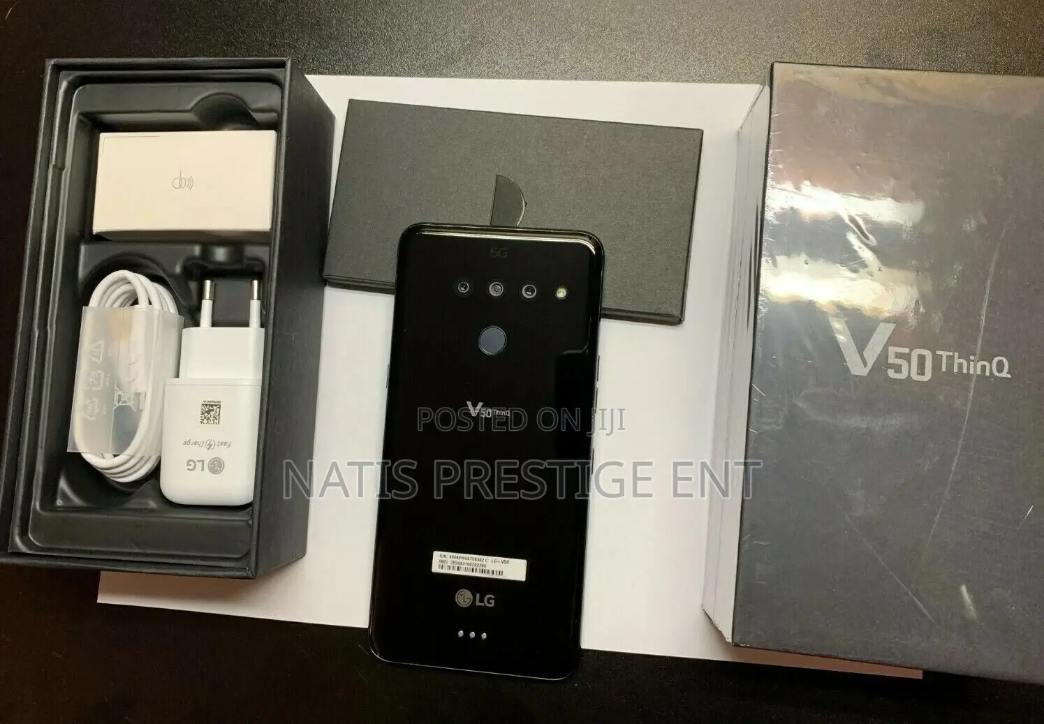 New LG V50 ThinQ 5G 128 GB Black