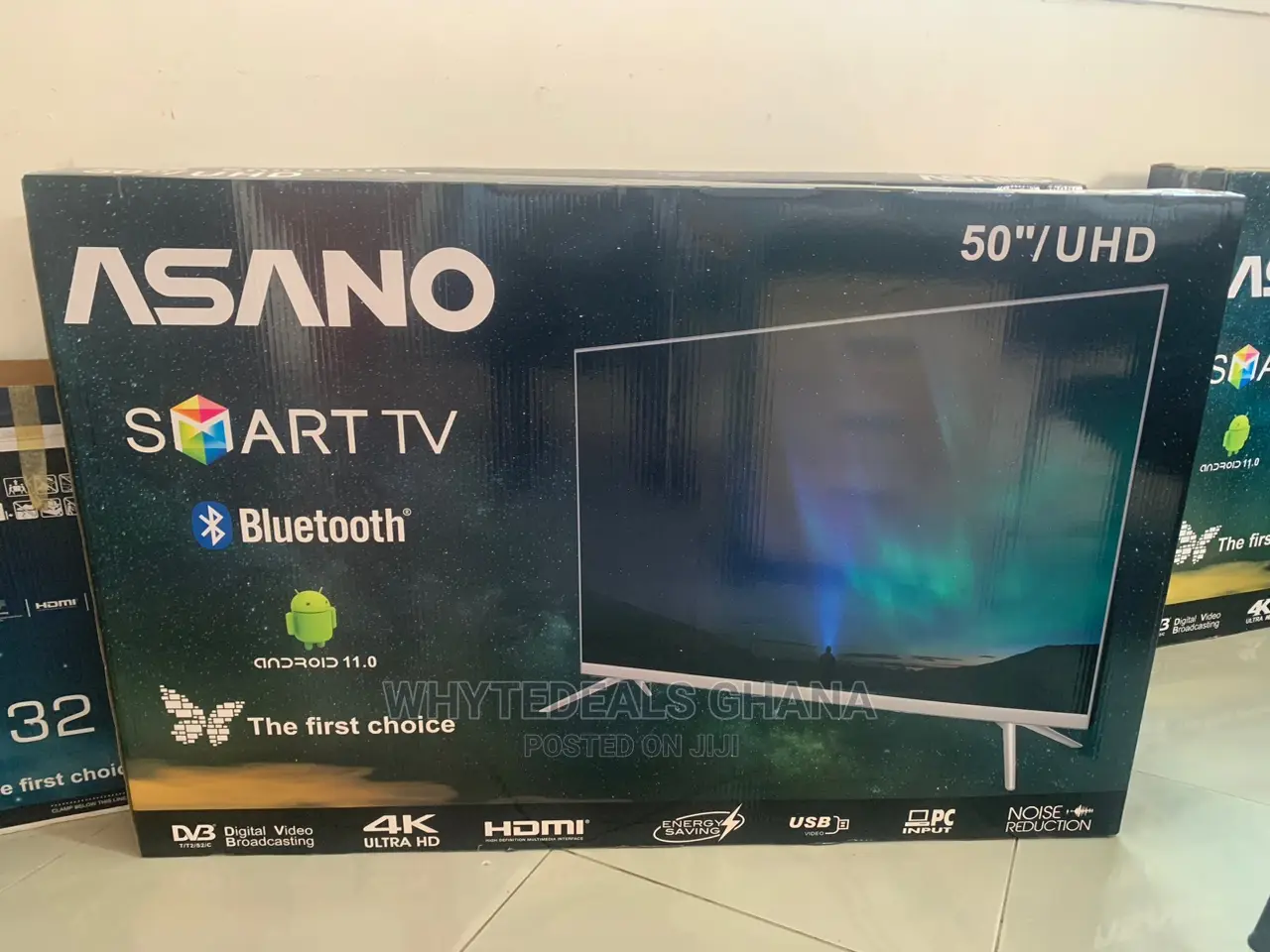 Asano 50 Inch Smart Uhd LED TV Bluetooth Android 2024