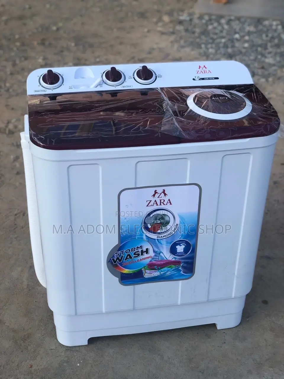 Get the Zara 7kg Top Loading Semi-Automatic Washing Machine