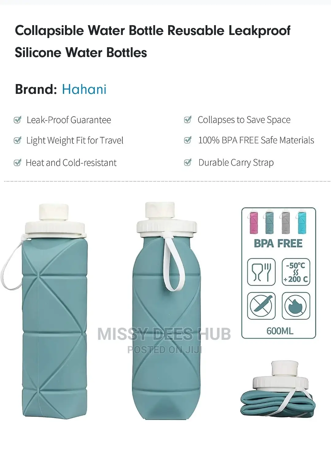 Foldable Silicone Bottle