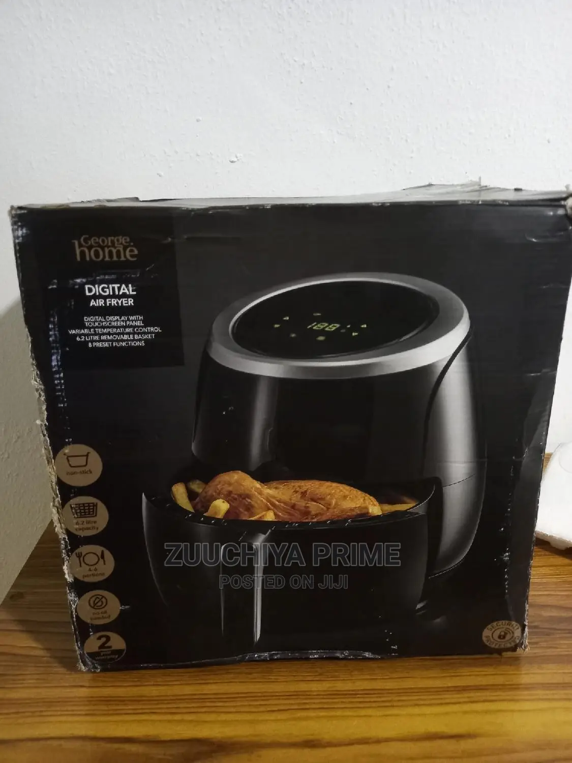 6.2l George Home Air Fryer From Uk  (Neatly Used)