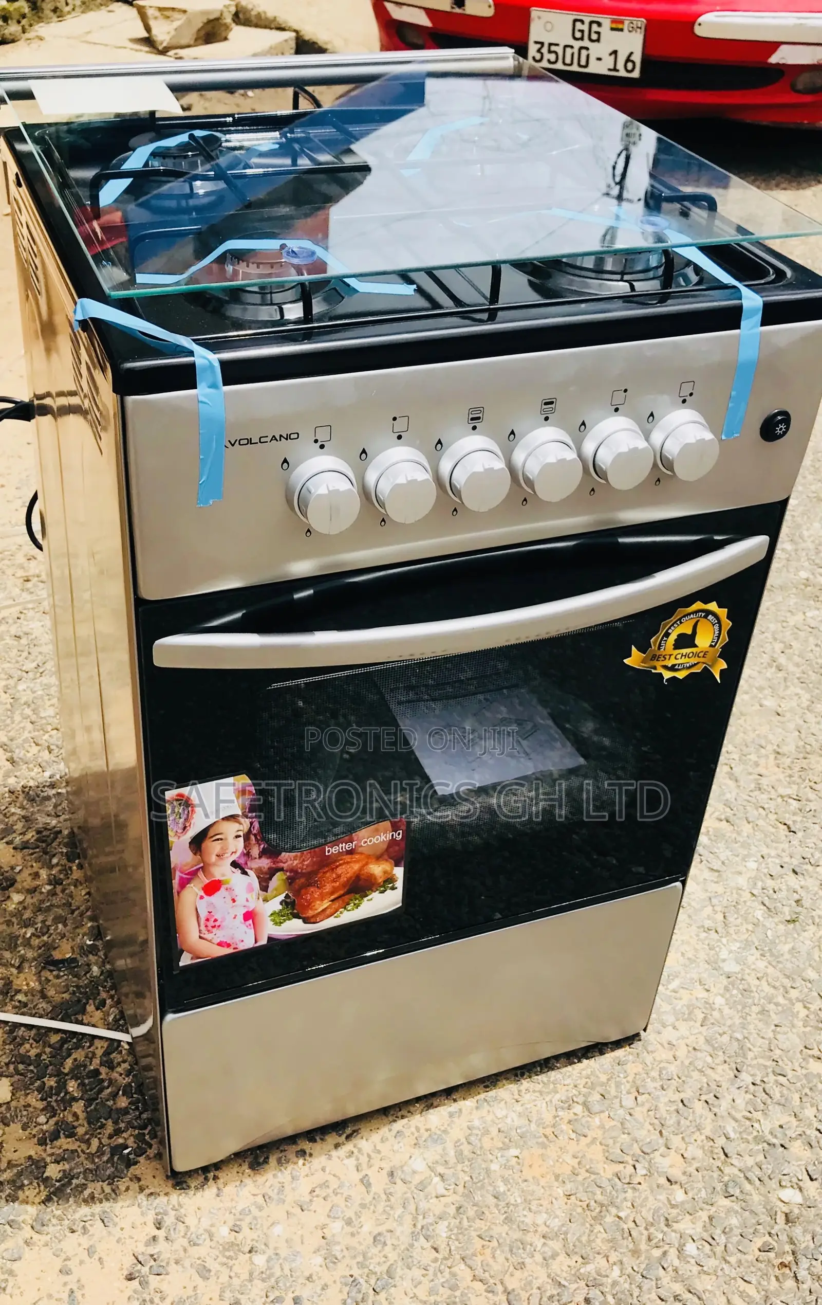 Volcano 4BURNER Gas New Line Oven With Grill 50x60