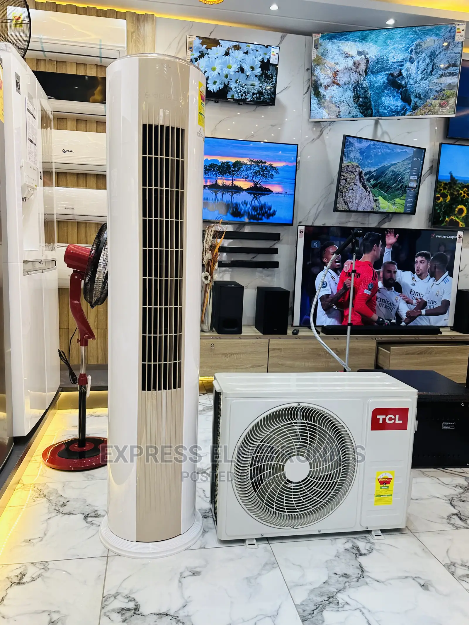 Air Express Never Less 2.5hp Split TCL Standing AC White