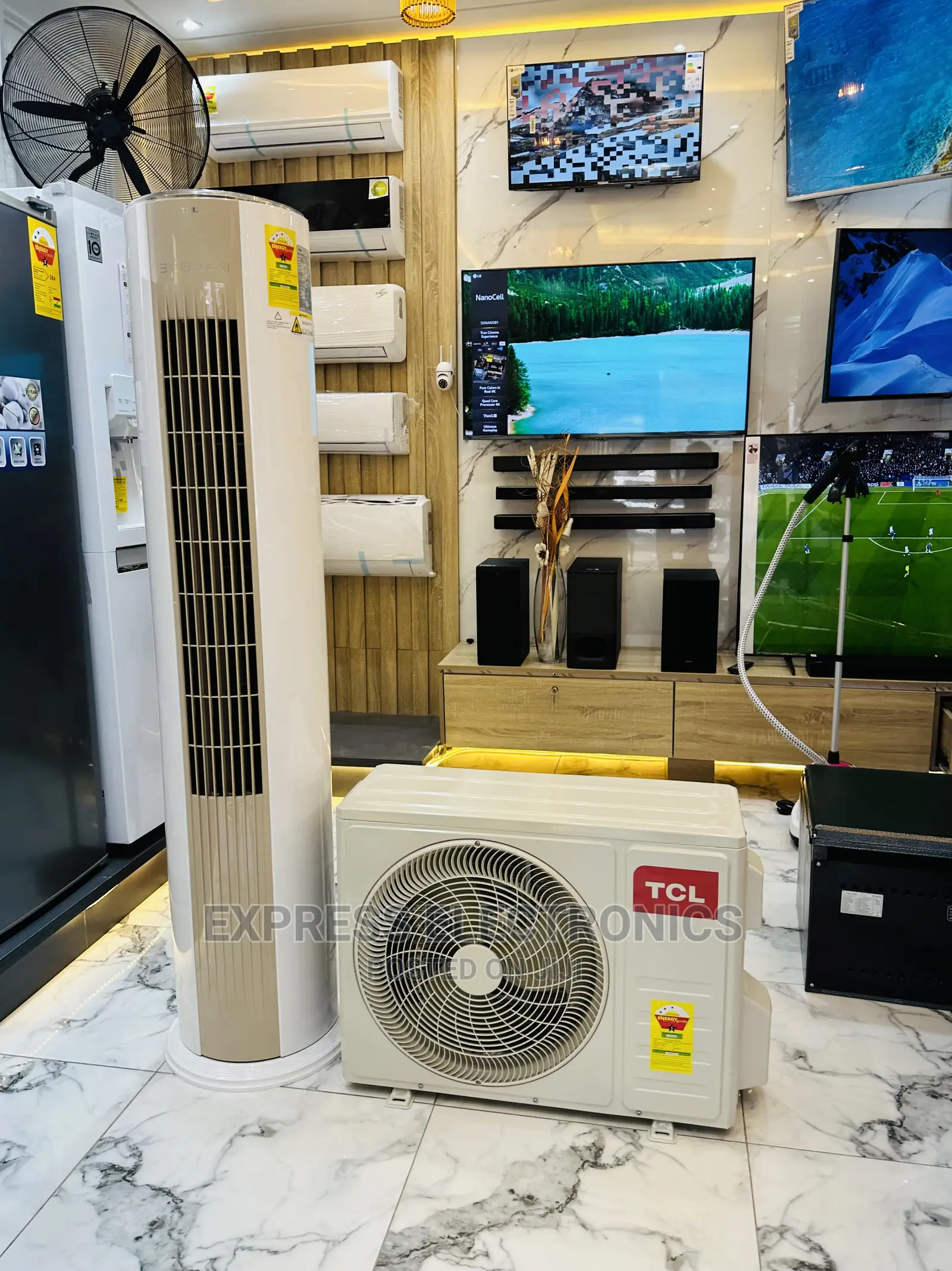 Air Express Never Less 2.5hp Split TCL Standing AC White