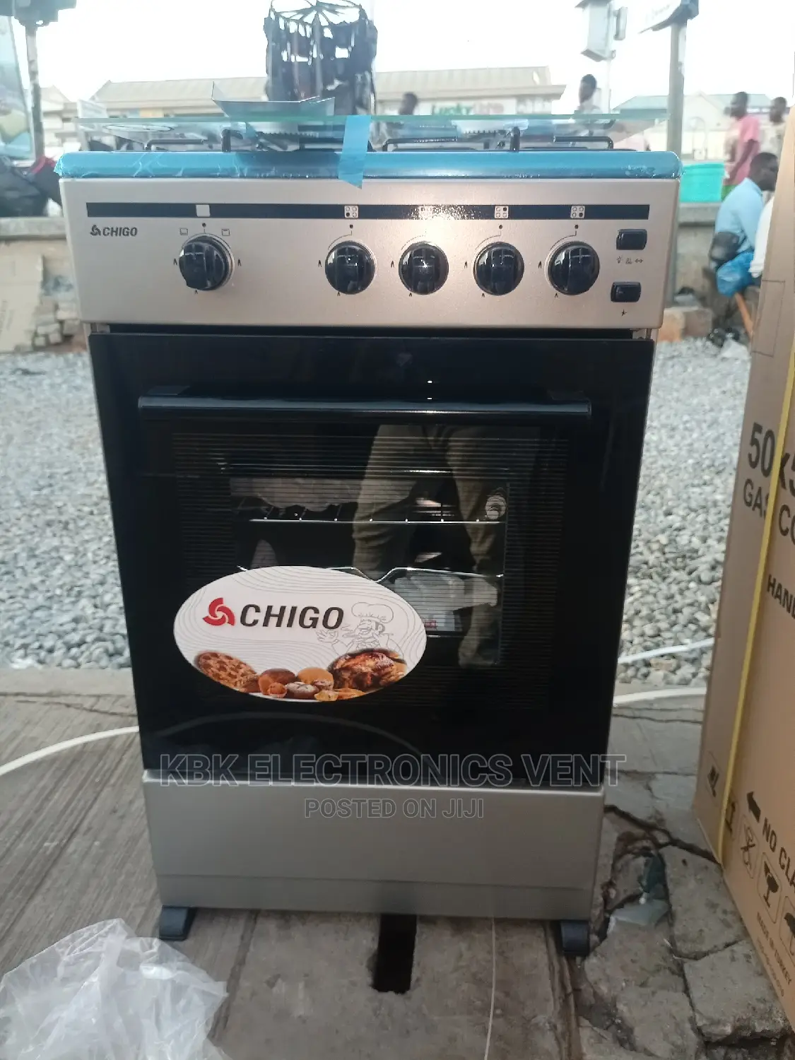 Chigo 50*50 4burner Gas Cooker+ Oven+ Grill
