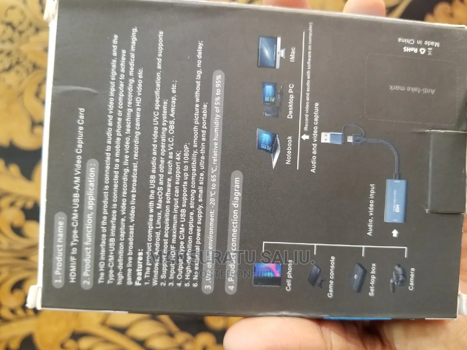 Hd Audio and Video Capture Card