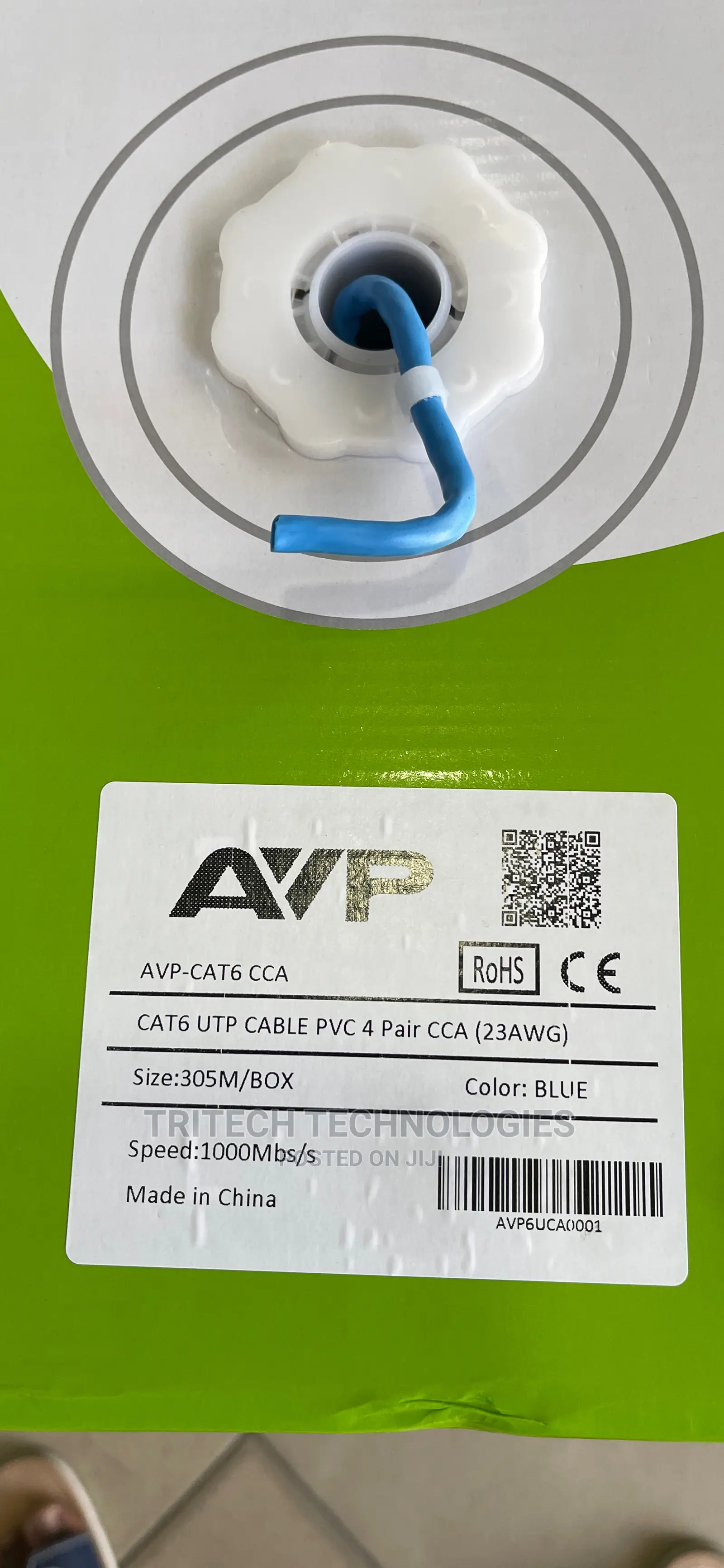 Avp Cat6 Cable 305M Cca (23awg)