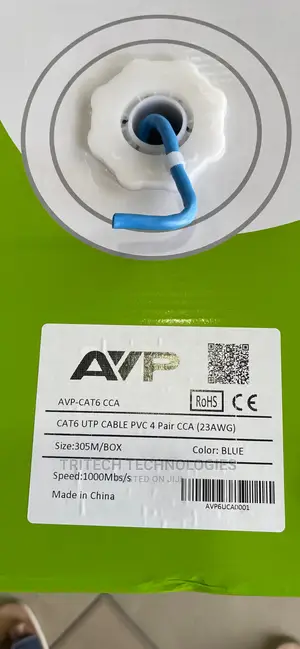 Avp Cat6 Cable 305M Cca (23awg)