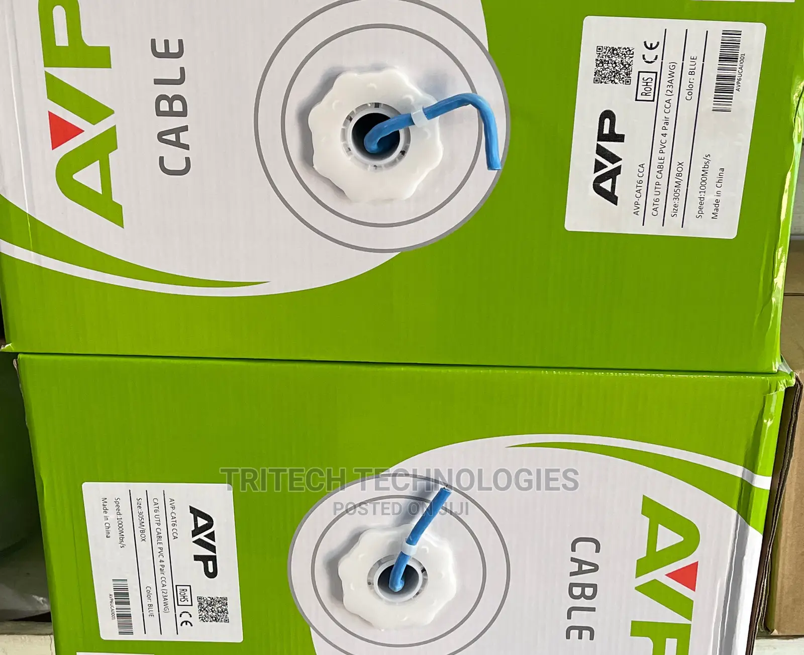 Avp Cat6 Cable 305M Cca (23awg)
