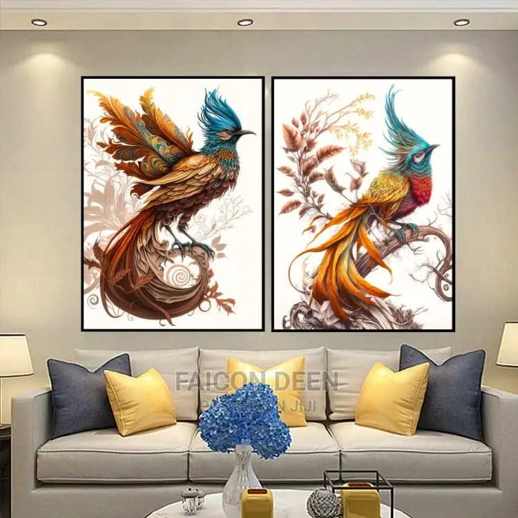 Super Luxurious Living on Room Paintings (Size 50x70cm)