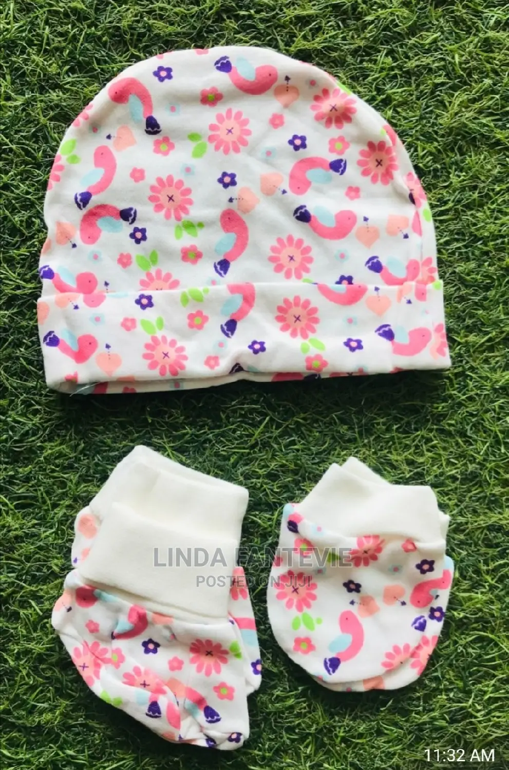 Baby Hat and Mittens Set