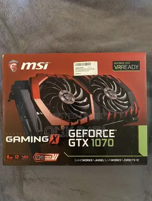 MSI Gaming X Geforce GTX 1070 8GB GDDR5 Graphics Card