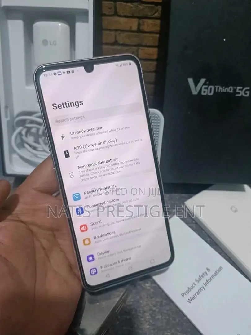 New LG V60 ThinQ 5G UW 128 GB Black