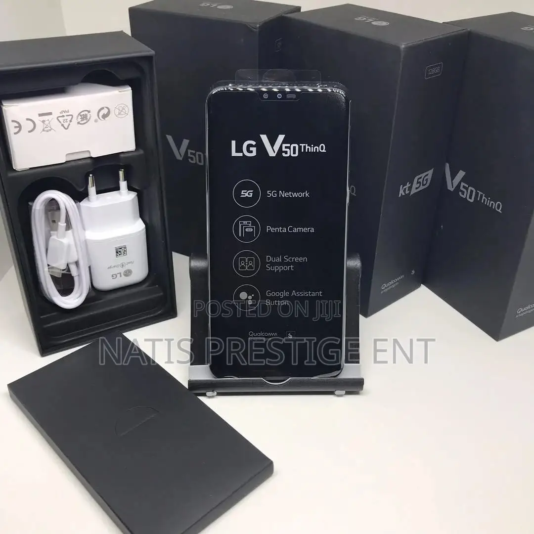 New LG V50 ThinQ 5G 128 GB Black