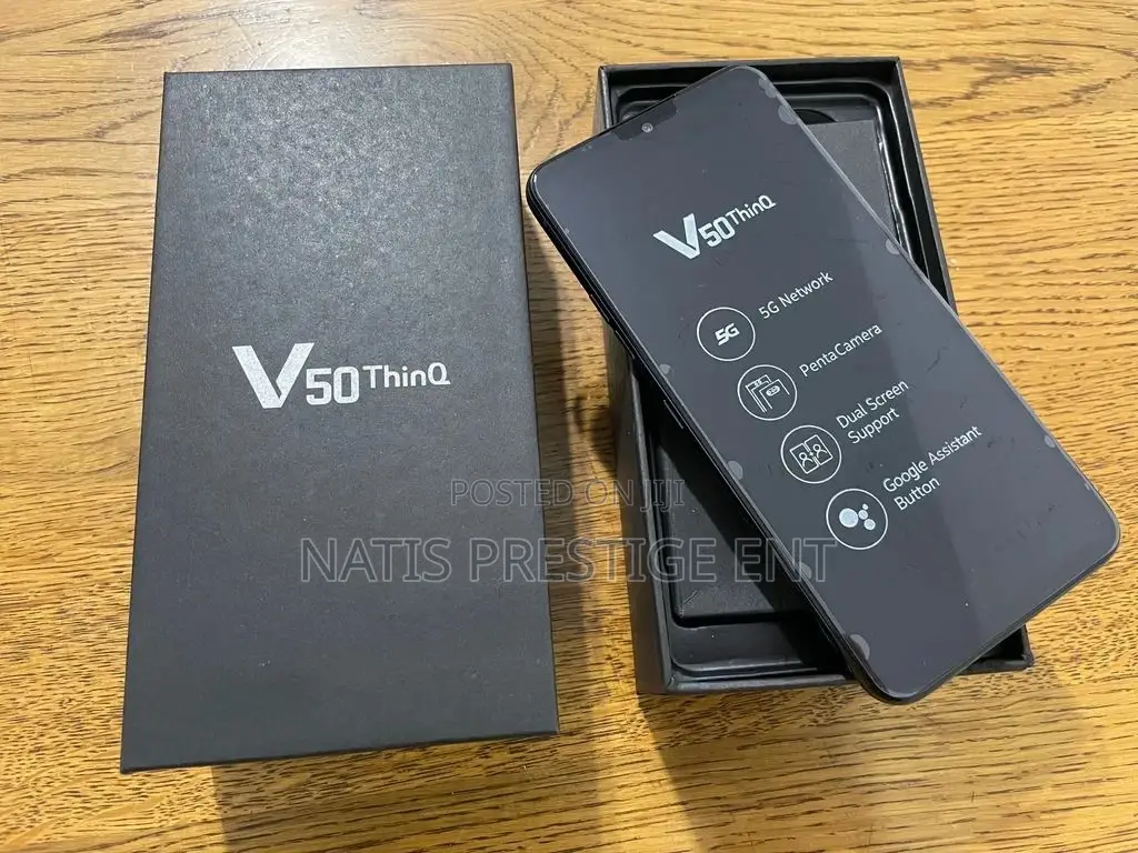 New LG V50 ThinQ 5G 128 GB Black