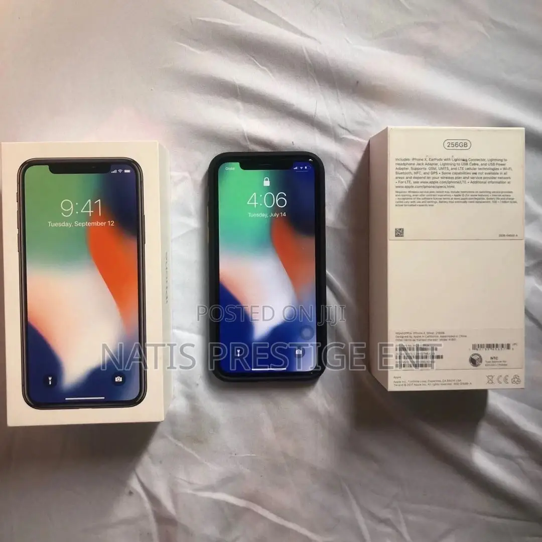 New Apple iPhone X 256 GB Black