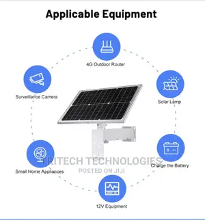 60W-20-30AH Solar Panel For IP PTZ Camera And 4G Wifi Camera