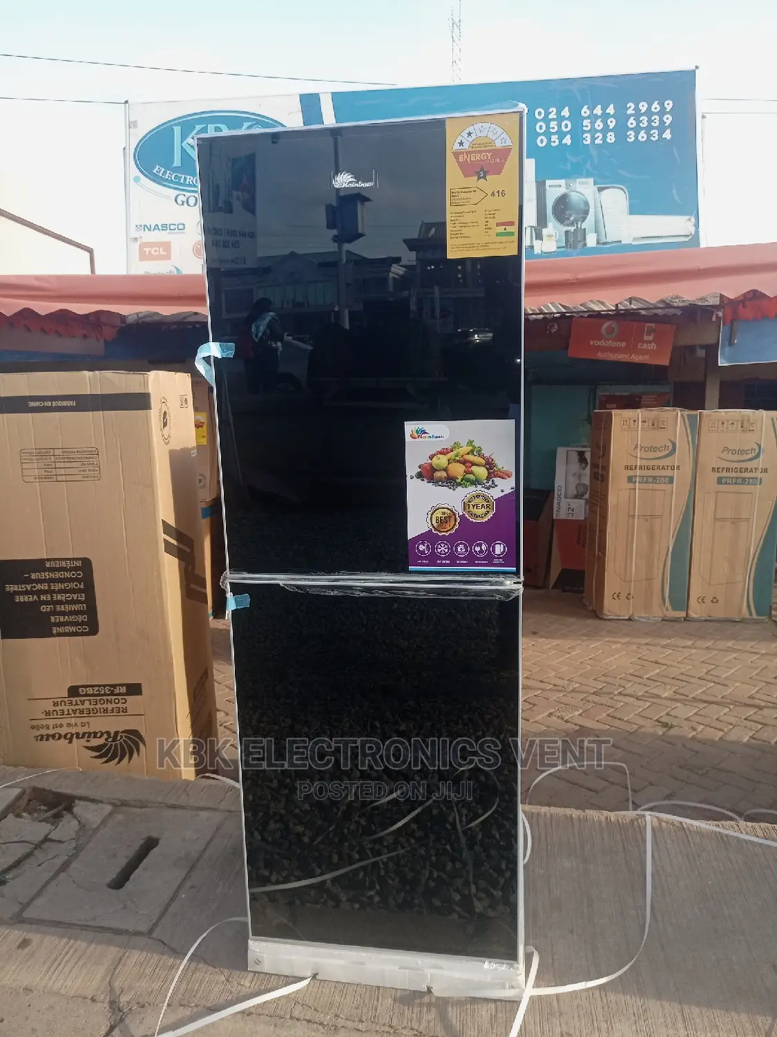 Rainbow 250ltr Premium Mirror Double Door Fridges