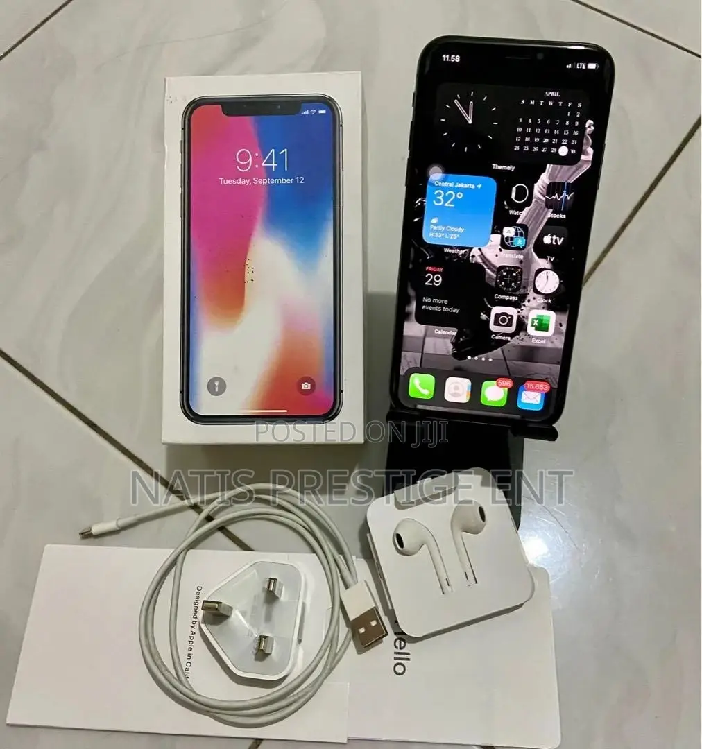 New Apple iPhone X 256 GB Black