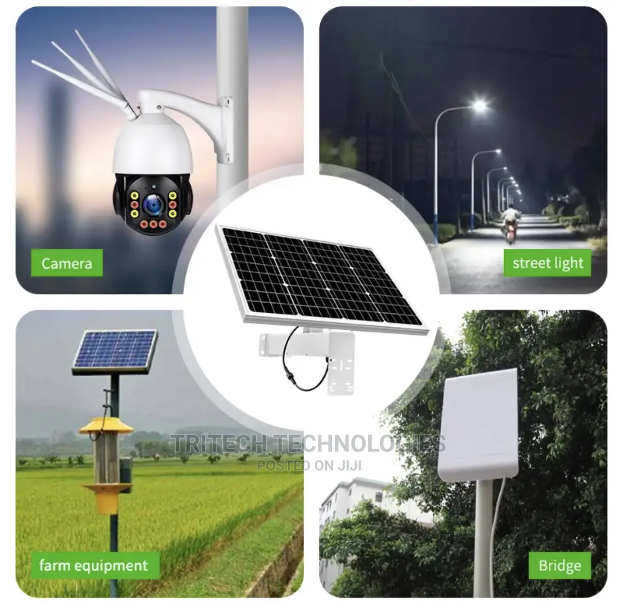 60W-20-30AH Solar Panel For IP PTZ Camera And 4G Wifi Camera