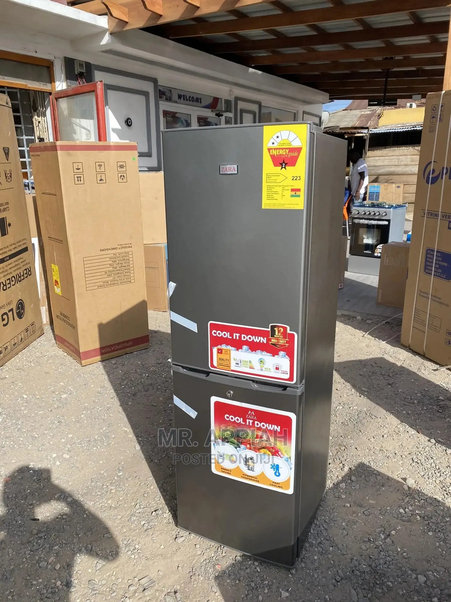 Zara Double Door Refrigerator With Bottom Freezer (240 Bf)