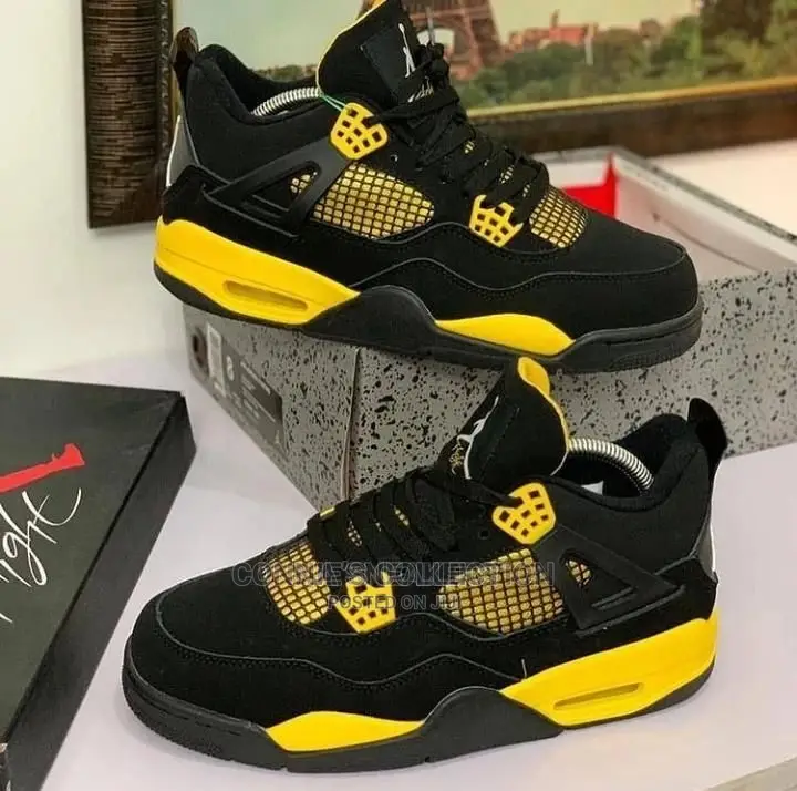 Air Jordan 4 Retro "Yellow/Red Thunder"