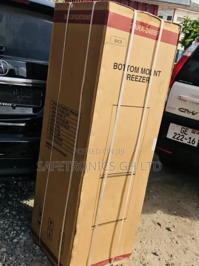 Brand New 201L Zara 240BF Double Door Fridge Bottom Freezer