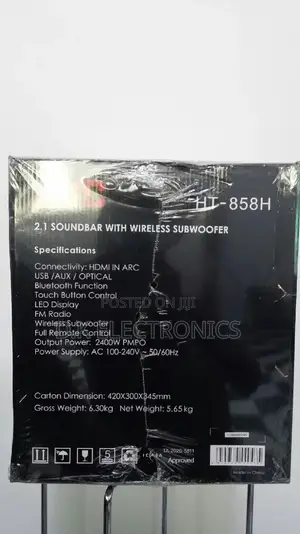 2026 Deep Bass JVC Ht858h Wireless Soundbar