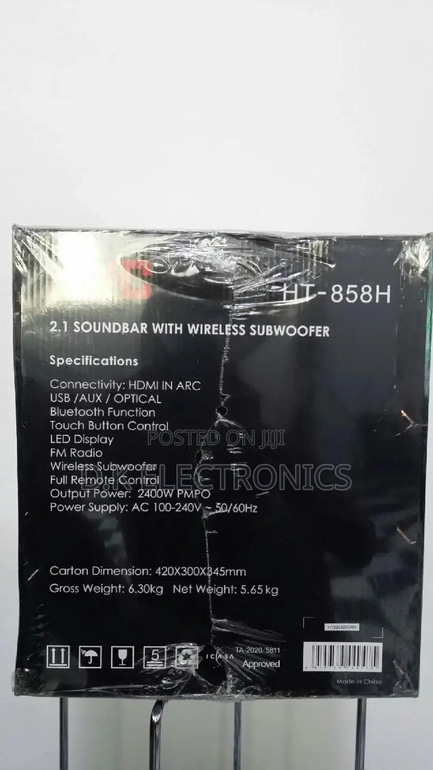 2026 Deep Bass JVC Ht858h Wireless Soundbar