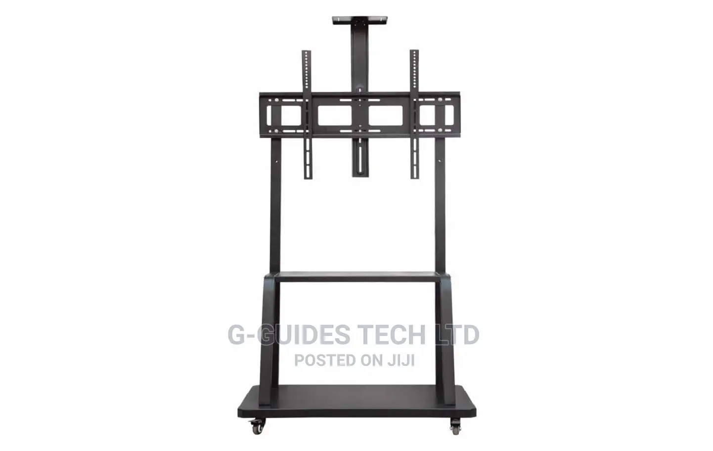 Heavy Duty Tv Floor Stand With Av Component Shelf 60”~85”