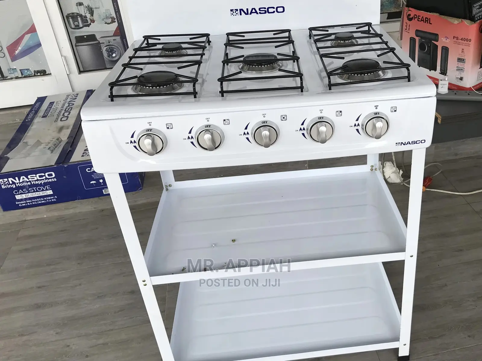 Fast,Reliable and Affordable Nasco 5 Gas Burner With Shelve.