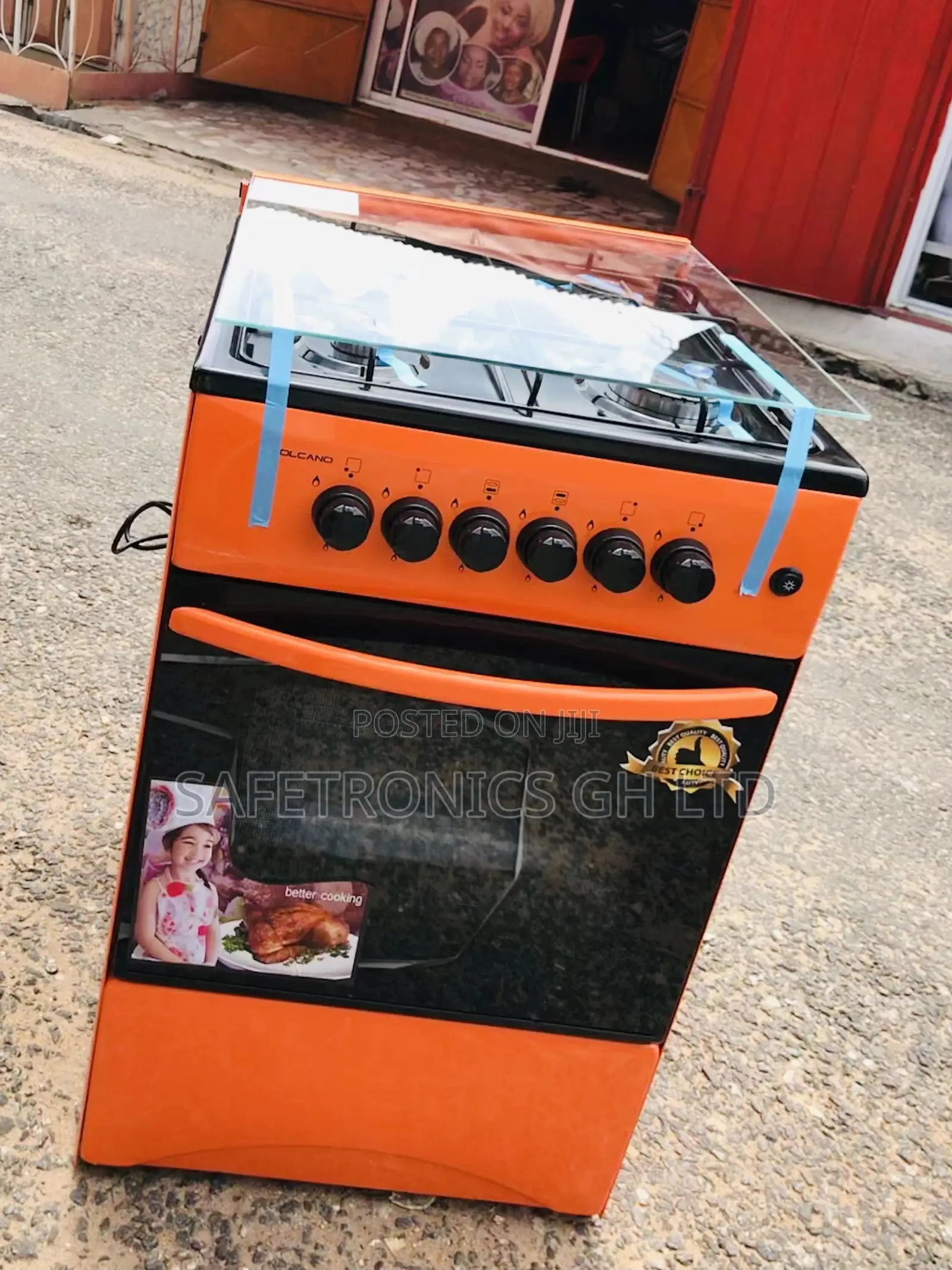Volcano 4BURNER Gas Orange Oven With Grill