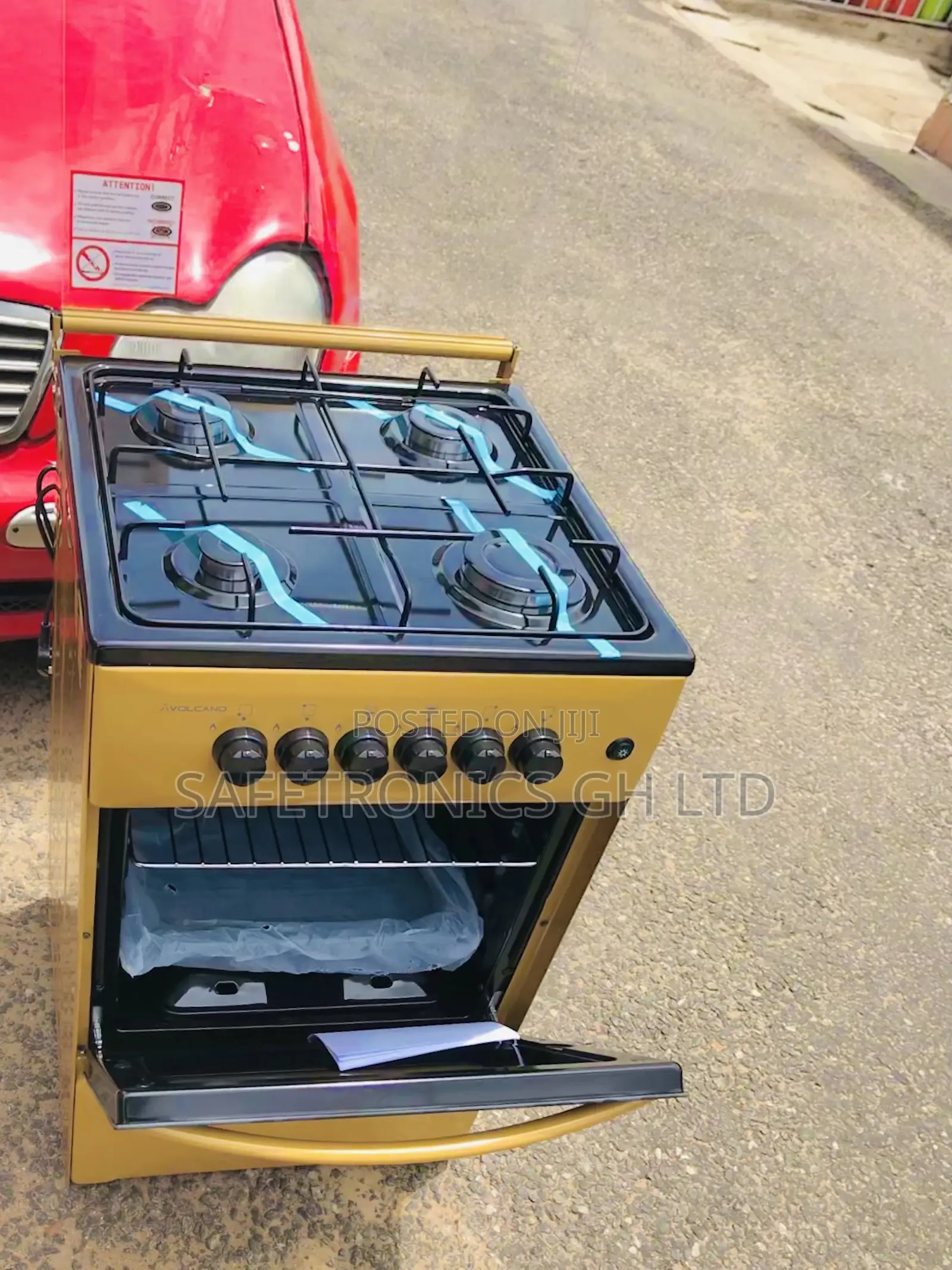 Brand New Gold Volcano 4 Gas Burner Cooker