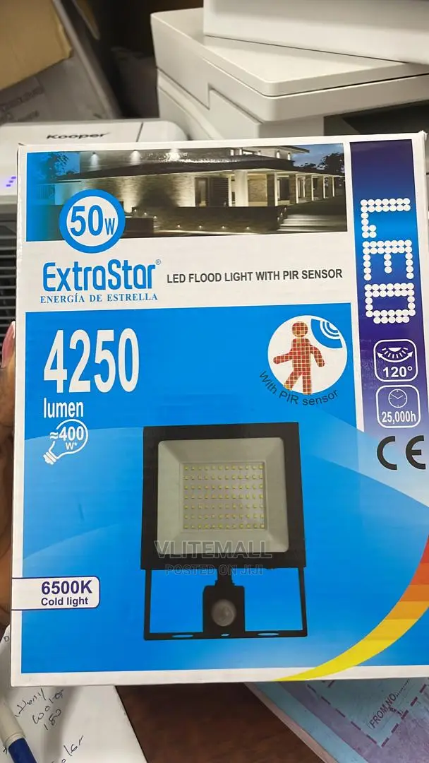 50W LED Floodlight With Motion Sensor