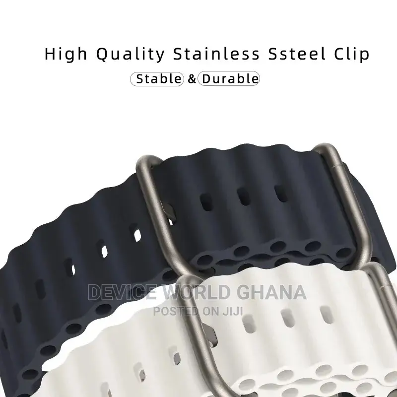 Ocean Silicone Strap for Apple Watch Series 1-9(All Sizes)
