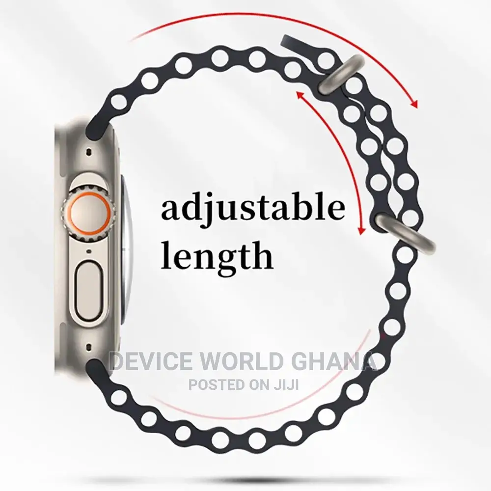 Ocean Silicone Strap for Apple Watch Series 1-9(All Sizes)