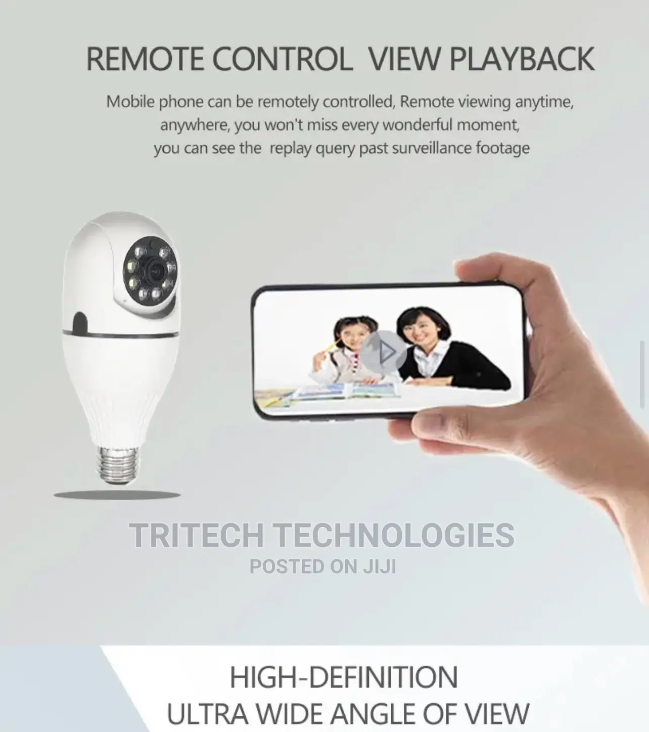 2mp PTZ Bulb Wi-Fi Camera Full Color V380 App