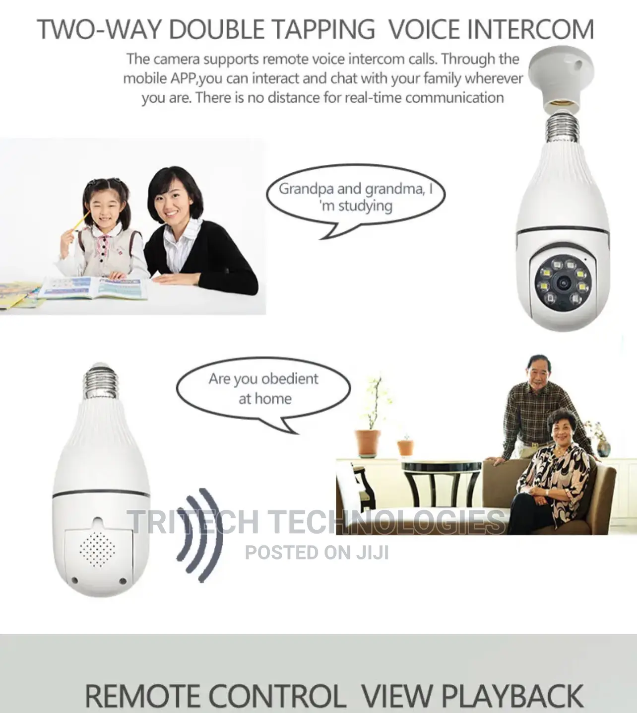2mp PTZ Bulb Wi-Fi Camera Full Color V380 App