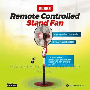 New Elbee Remote Standing Fan